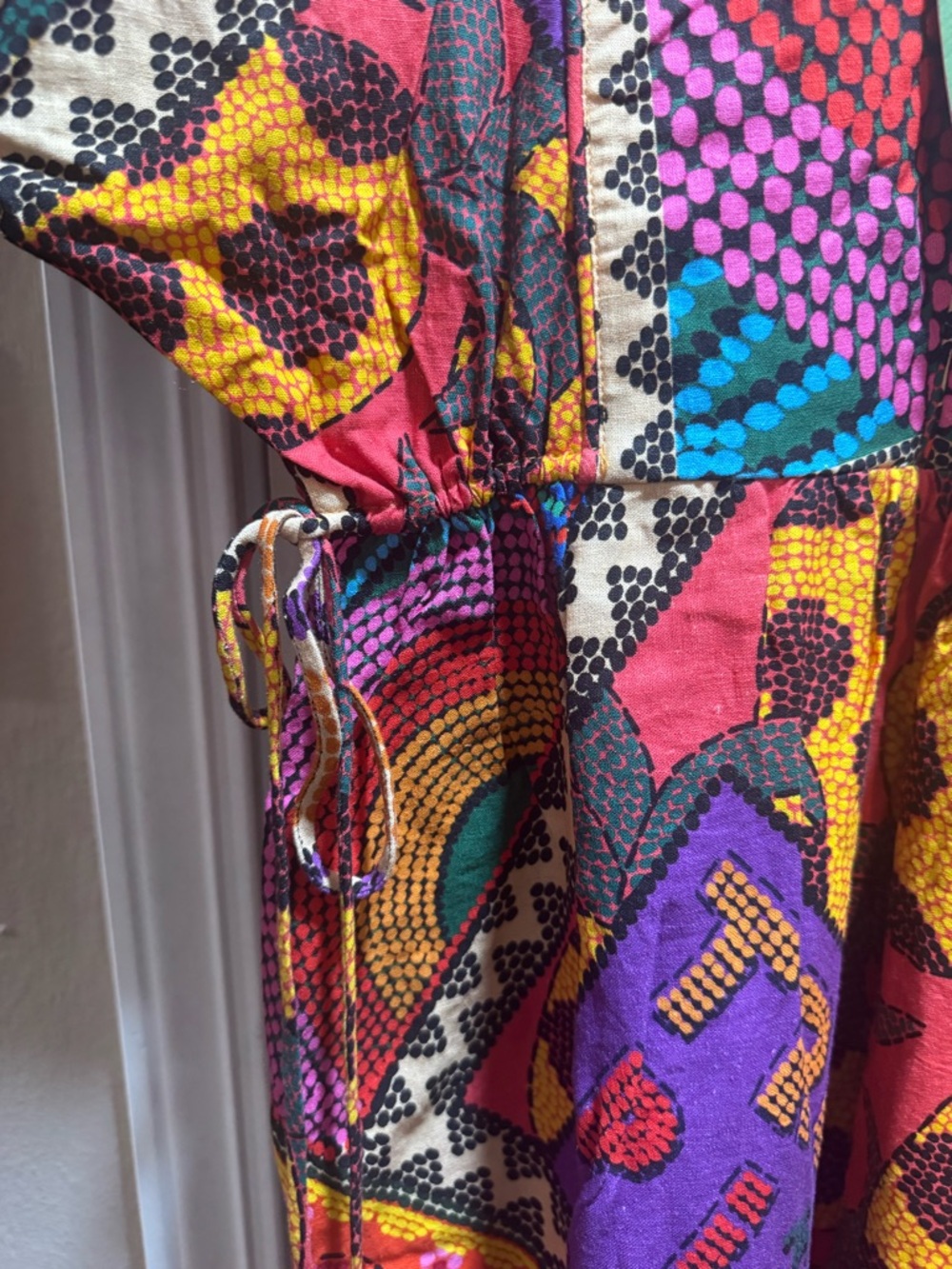 NWT Farm Rio Midi Dotted Patch Scarf Dress Size S - Picture 12 of 16